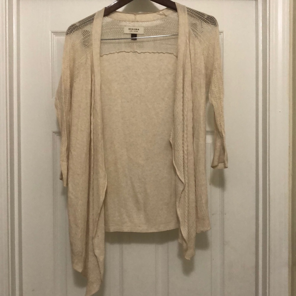 Boho Cream colored light sweater